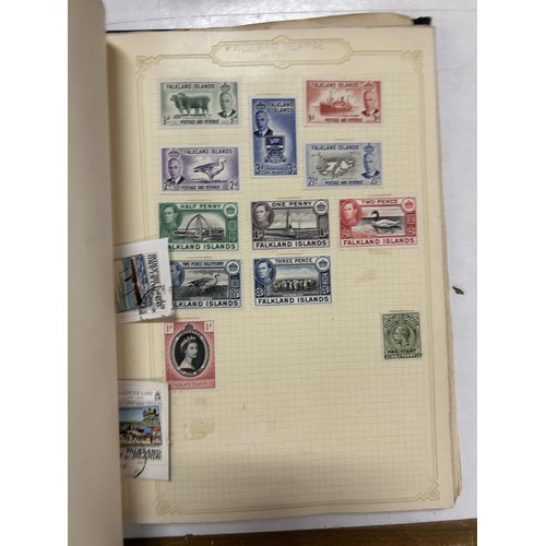 104 - Assorted Commonwealth stamps, QVR onwards, in four albums and a small group of postal history (box)