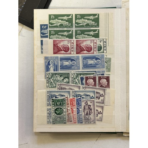 115 - A collection of Ireland stamps, including 1929-1962 commemoratives in blocks of four, u/m in a stock... 