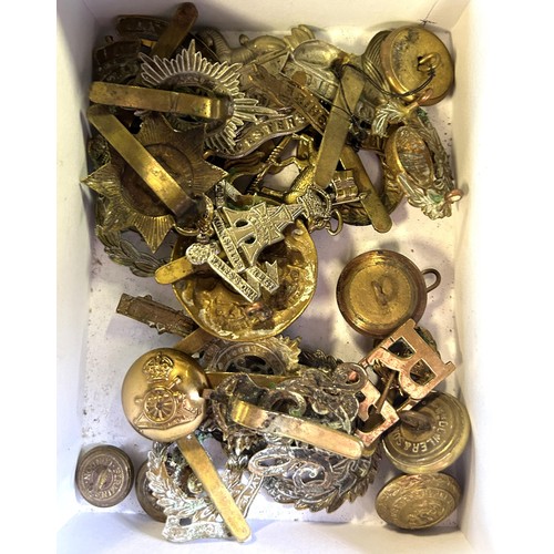 56 - Assorted regimental cap badges, and other items