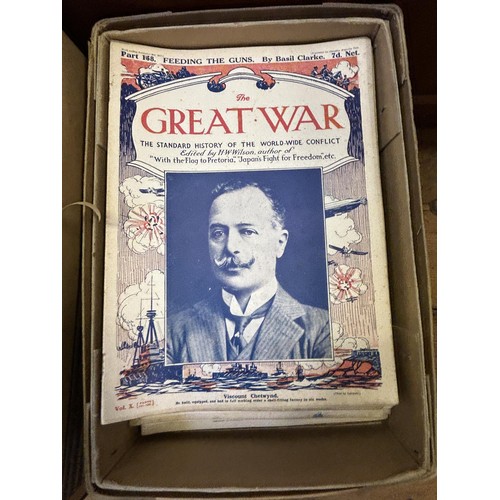 71 - Assorted military prints, and various copies of The Great War magazine (4 boxes)