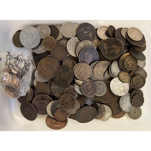 29 - Assorted British pre-decimal coins, assorted American coins, and a $1 banknote