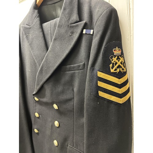 50 - A Royal Navy Petty Officer's No. 1 uniform, other uniforms and related items (qty)