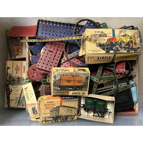 140 - Assorted Airfix models and other toys (4 boxes)