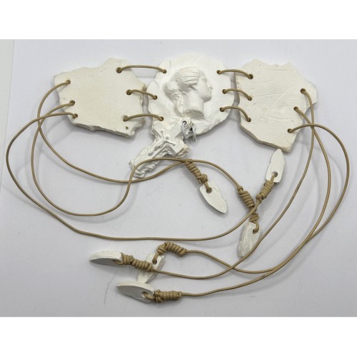 584 - A Jean Paul Gaultier plaster intaglio style necklace