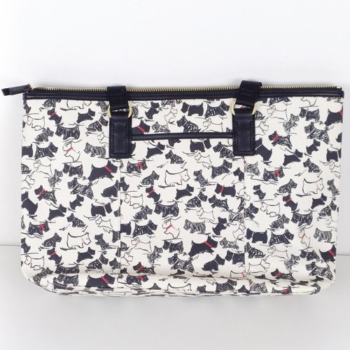 754 - A Radley handbag, with a black and white Scottie dog pattern, new and unused