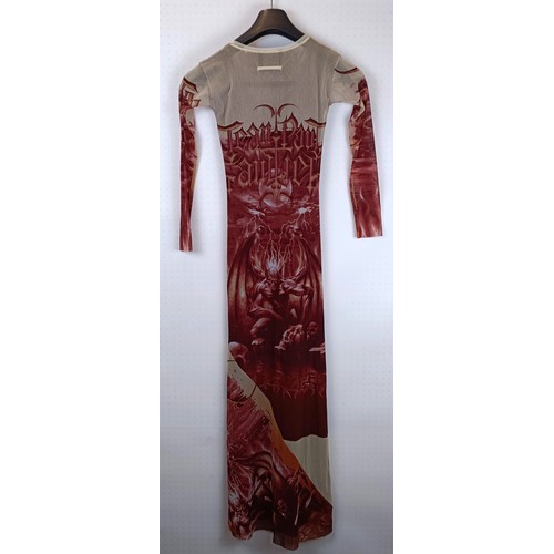 752 - A Jean Paul Gaultier Tattoo dress, size small