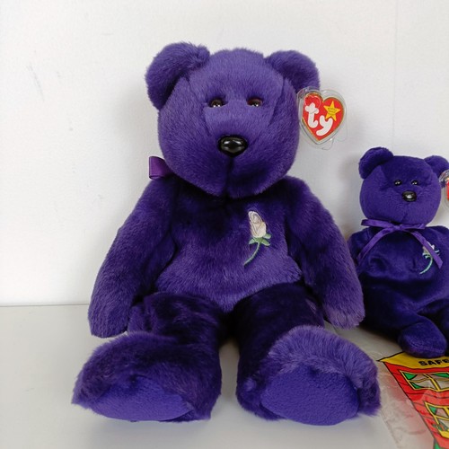 744 - A TY Princess Diana beanie baby, and a buddy (2)