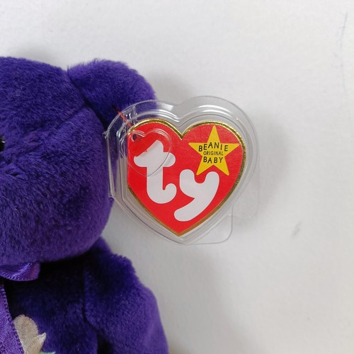 744 - A TY Princess Diana beanie baby, and a buddy (2)