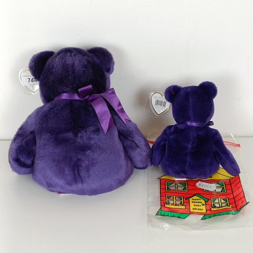 744 - A TY Princess Diana beanie baby, and a buddy (2)