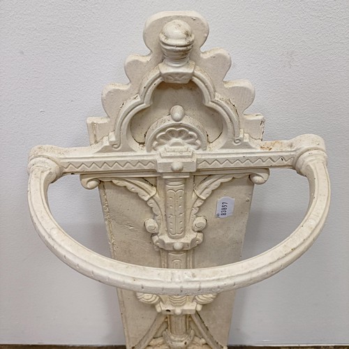 961 - A Victorian style cast metal stick stand, 67 cm high