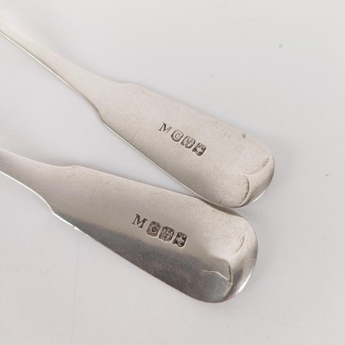 659 - A pair of Scottish silver provincial pattern sauce ladles, 1.9 ozt