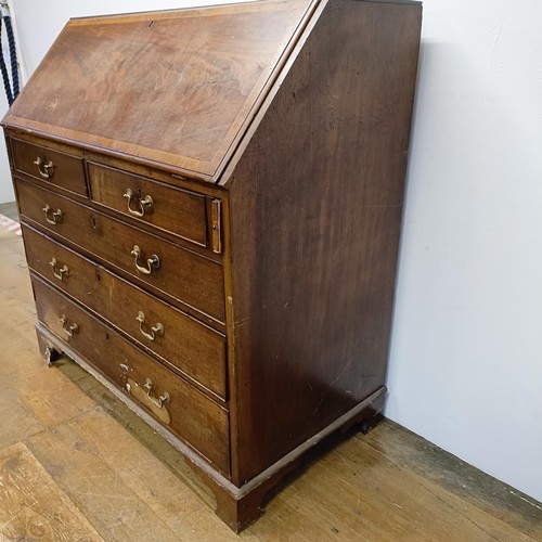 1024 - A 19th century mahogany bureau, 107 cm wide