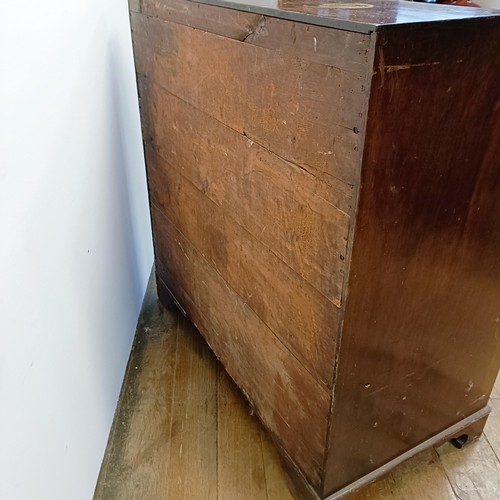 1024 - A 19th century mahogany bureau, 107 cm wide