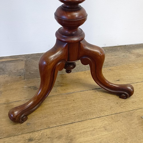 1030 - A mahogany tripod table/jardiniere stand, 90 cm high x 40 cm diameter