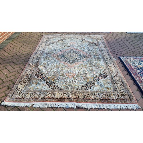 1037 - A silk hand-made Bidjar rug, 276 x 181 cm