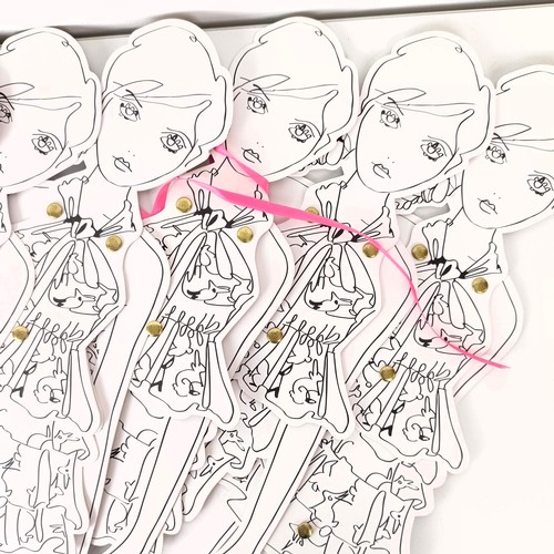 760 - A set of card shop decorations in the form of ladies, Made for Burberry