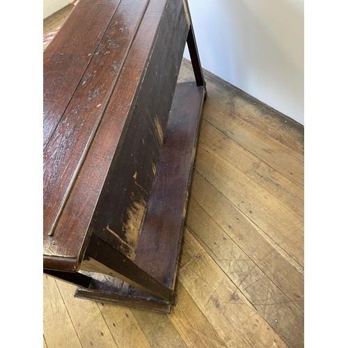 931 - A George III oak dresser base, with five drawers and a potboard base, 131 cm wide