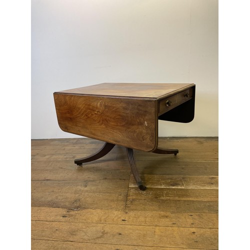 937 - A 19th century mahogany Pembroke table, 105 cm wide