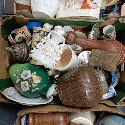 830 - Assorted ceramics (4 boxes)