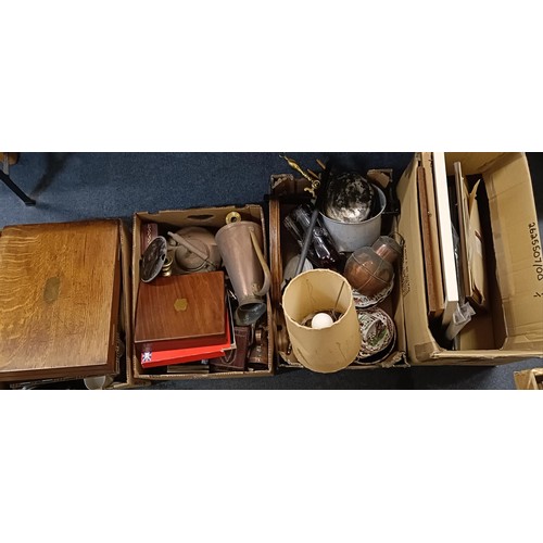 835 - Assorted items, including copper (4 boxes)