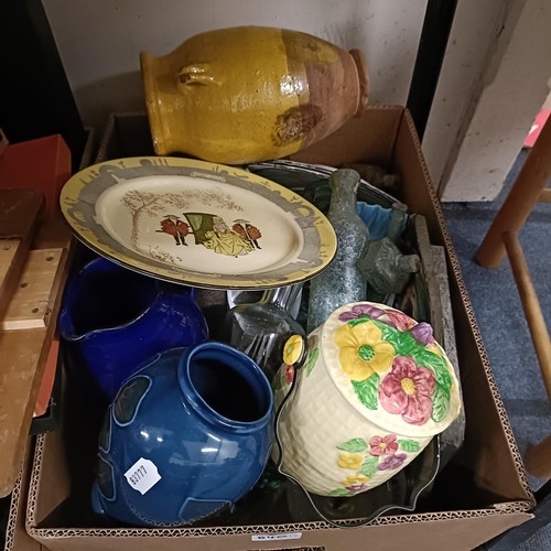 840 - A Royal Doulton Series ware, assorted ceramics, glass and other items (4 boxes)