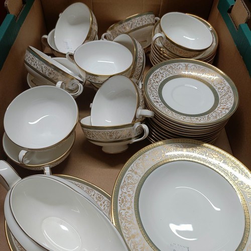 844 - A Minton Aragon part dinner service (2 boxes)