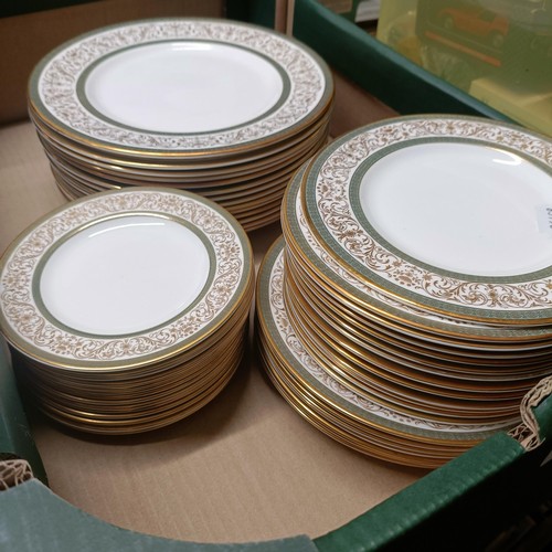 844 - A Minton Aragon part dinner service (2 boxes)