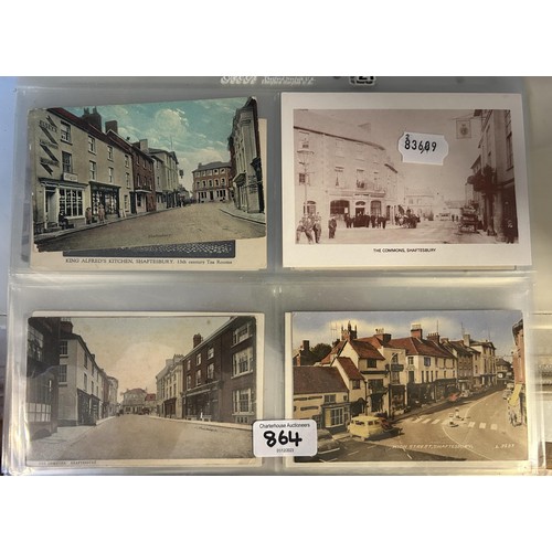 864 - Assorted Shaftesbury related postcards