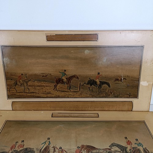 878 - A set of four hunting prints, 37 x 68 cm (4)