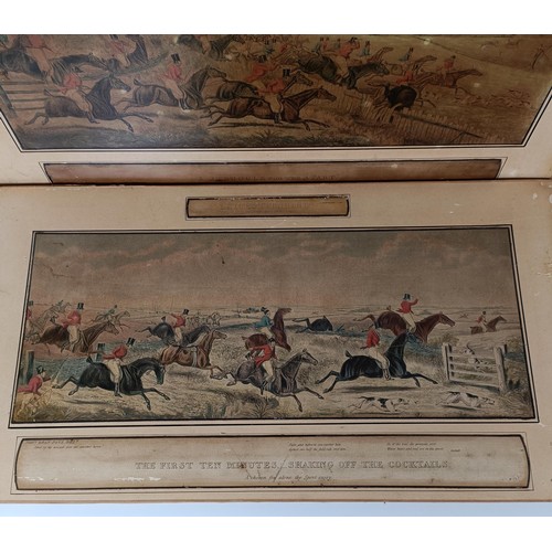 878 - A set of four hunting prints, 37 x 68 cm (4)