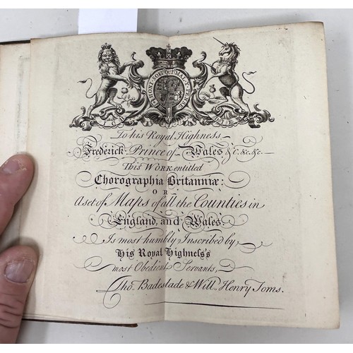 8 - Thomas Badeslade & William Toms, Chorographia Britanniae or A Set of Maps of all the Counties of Eng... 