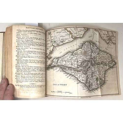 9 - Cary’s Itinerary, 1817, by John Cary, half-bound in leather with marbled paper covers
Provenance: Fr... 