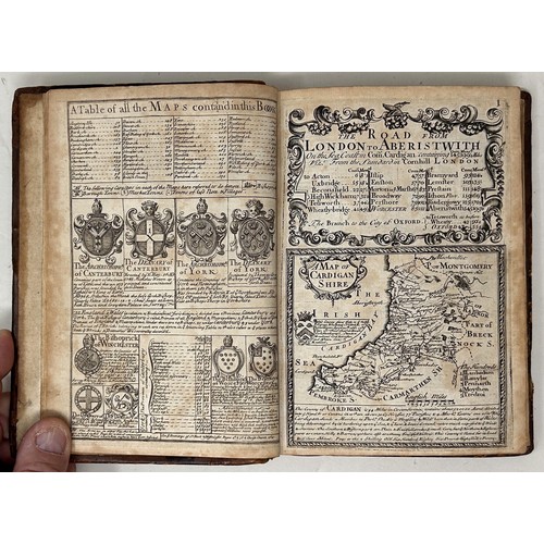 10 - John Owen & Emanuel Bowen, Britannia Depicta, 1720, first edition of a pocket road atlas that went t... 