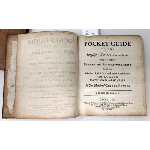 11 - Thomas Gardner, A Pocket Guide to the English Traveller, 1719, the first pocket road atlas ever publ... 