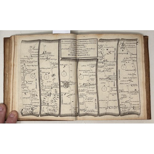 11 - Thomas Gardner, A Pocket Guide to the English Traveller, 1719, the first pocket road atlas ever publ... 