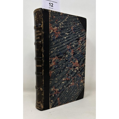 12 - The Beauties of England and Wales – Dorsetshire, published James Cawthorn, London, 1803, quarter bou... 