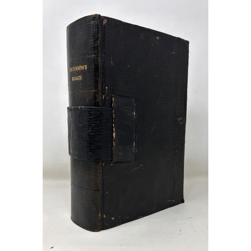 13 - Paterson’s Roads, 1822, bound in black linen on board, with marbled endpapers and marbled page edges... 