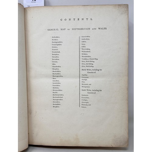 14 - John Cary’s New & Correct English Atlas, 1787, an early example of accurate mapping, and a subscribe... 