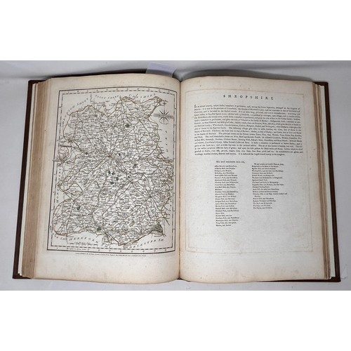 14 - John Cary’s New & Correct English Atlas, 1787, an early example of accurate mapping, and a subscribe... 