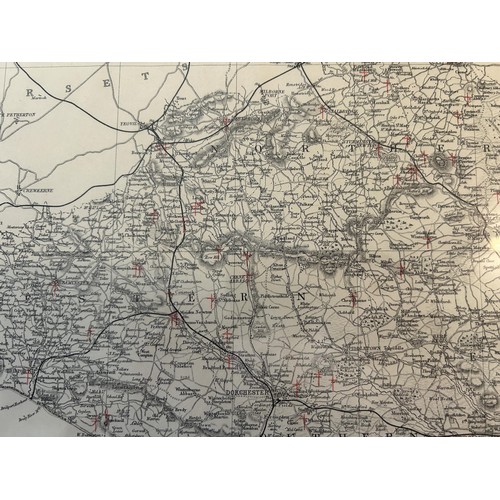 17 - Frontispiece map from The Old Stone Crosses of Dorset, by Alfred Pope, 1906, 41 x 48 cm
Provenance: ... 