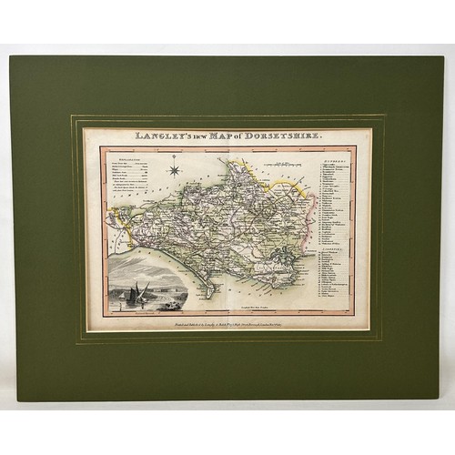 24 - Langley & Belch, map of Dorset, 1817, 20 x 28 cm
Provenance: From the collection of David Beaton, lo... 