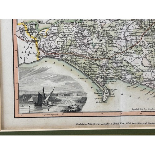 24 - Langley & Belch, map of Dorset, 1817, 20 x 28 cm
Provenance: From the collection of David Beaton, lo... 