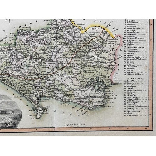 24 - Langley & Belch, map of Dorset, 1817, 20 x 28 cm
Provenance: From the collection of David Beaton, lo... 