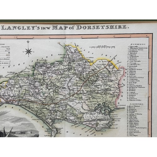 24 - Langley & Belch, map of Dorset, 1817, 20 x 28 cm
Provenance: From the collection of David Beaton, lo... 