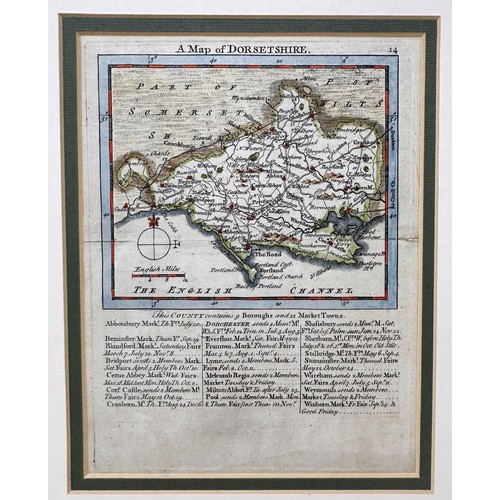 27 - Kitchin & Jeffreys, map of Dorset, 1780, 20 x 15 cm
Provenance: From the collection of David Beaton,... 