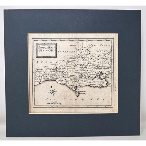 28 - Thomas & John Osborne, map of Dorset, 1748, 16.5 x 18.5 cm
Provenance: From the collection of David ... 