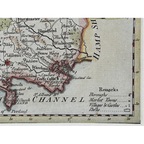 29 - Thomas Conder, map of Dorset, 1784, 11 x 17.5 cm
Provenance: From the collection of David Beaton, lo... 