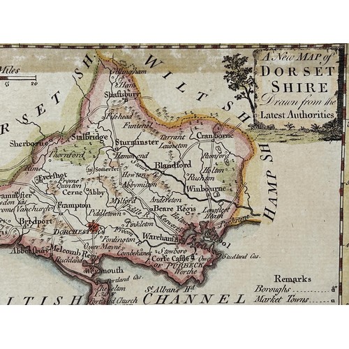 29 - Thomas Conder, map of Dorset, 1784, 11 x 17.5 cm
Provenance: From the collection of David Beaton, lo... 