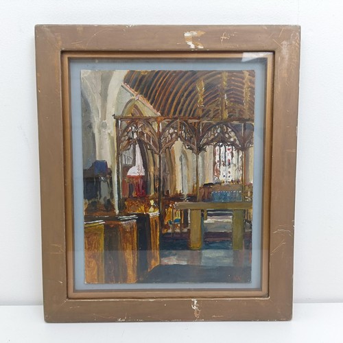 180 - Attributed to Andrew White, Oxleigh, Langhorn Road, Lincolnshire, oil on board, framed and glazed, 2... 