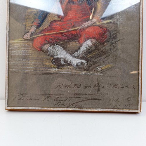 182 - 20th century, Continental school, study of a young boy, pastel, indistinctly signed and inscribed, 3... 